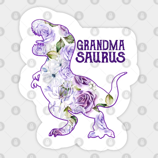 Grandmasaurus Sticker by PrettyPittieShop